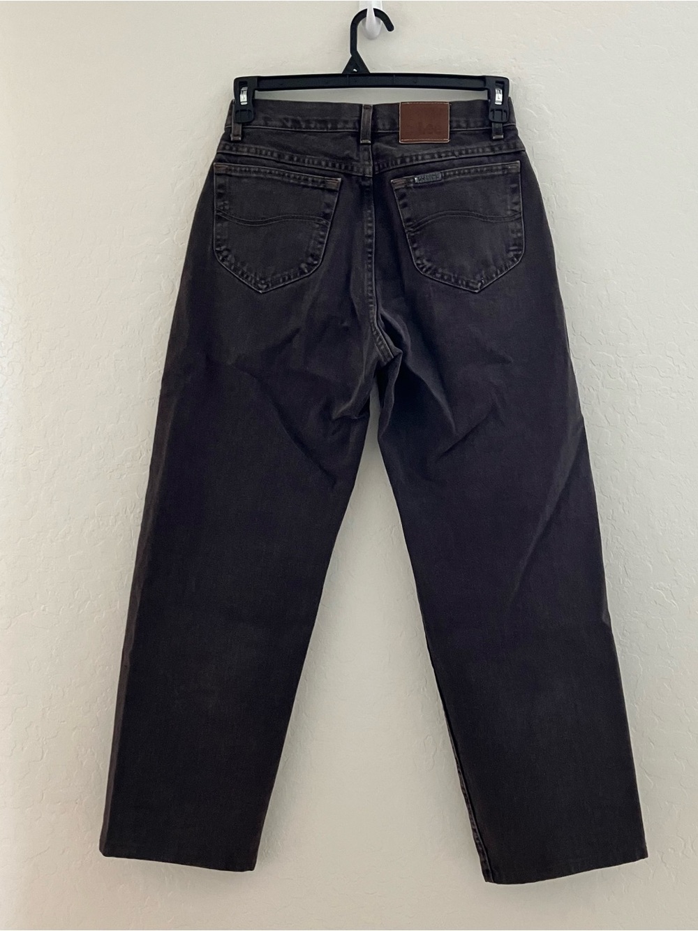 Vintage Lee Riveted Brown Denim Jeans Men’s 29x29 Straight Leg Pants - Picture 8 of 16